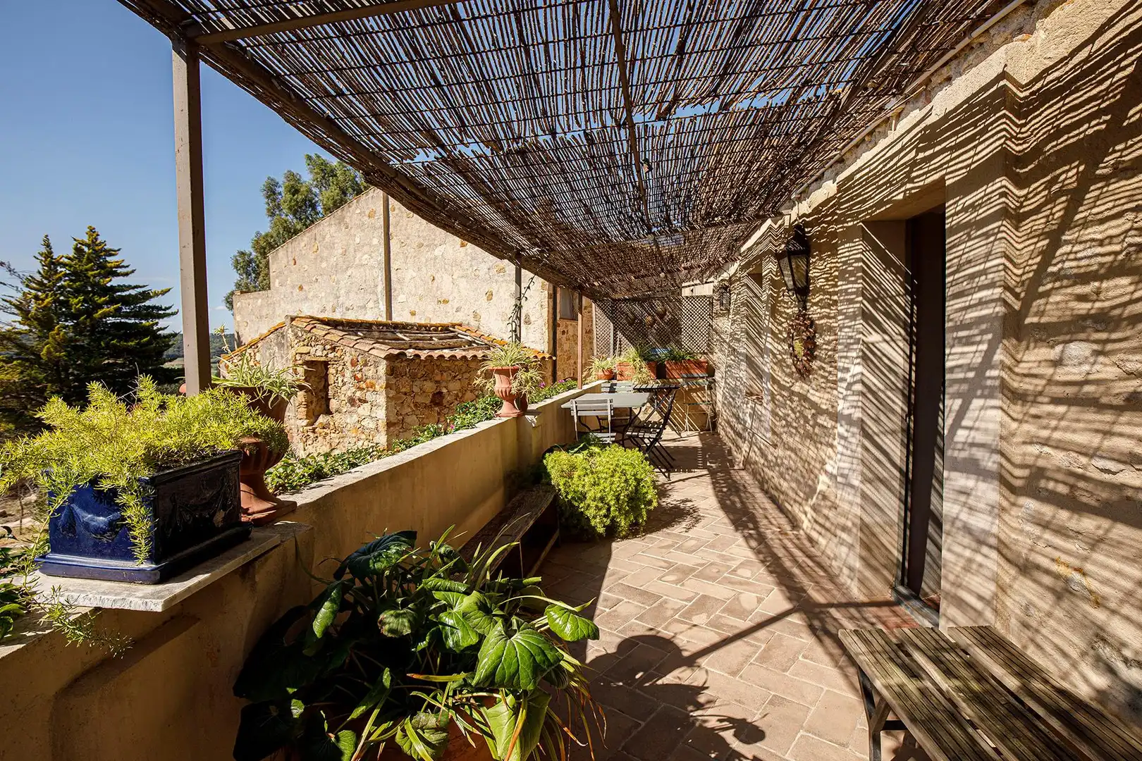 Terraza de Finca rústica de alquiler en Pals