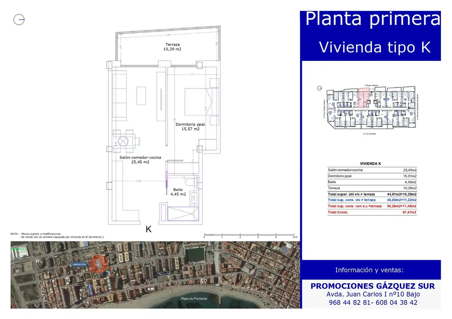 Wohnungen zum Verkauf in Águilas mit Terrasse, Abstellraum und Balkon