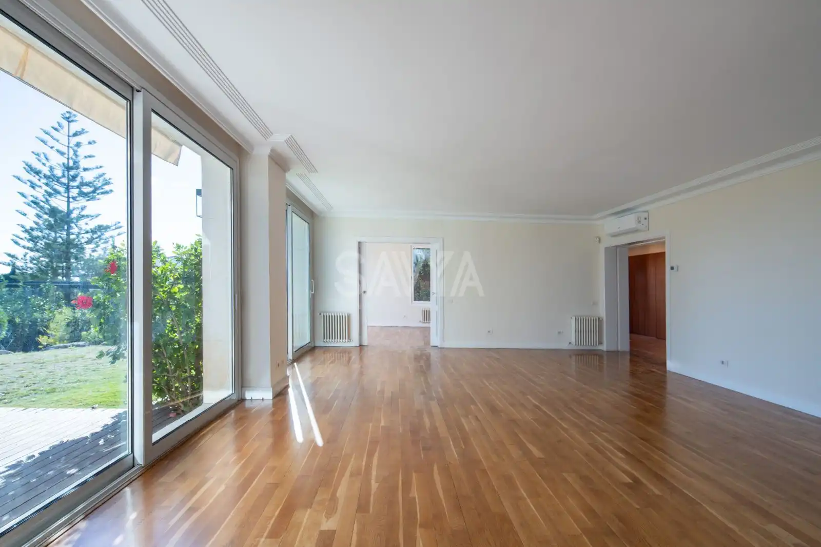 Sala de estar de Casa o chalet de alquiler en Barcelona con Aire acondicionado, Calefacción y Parquet