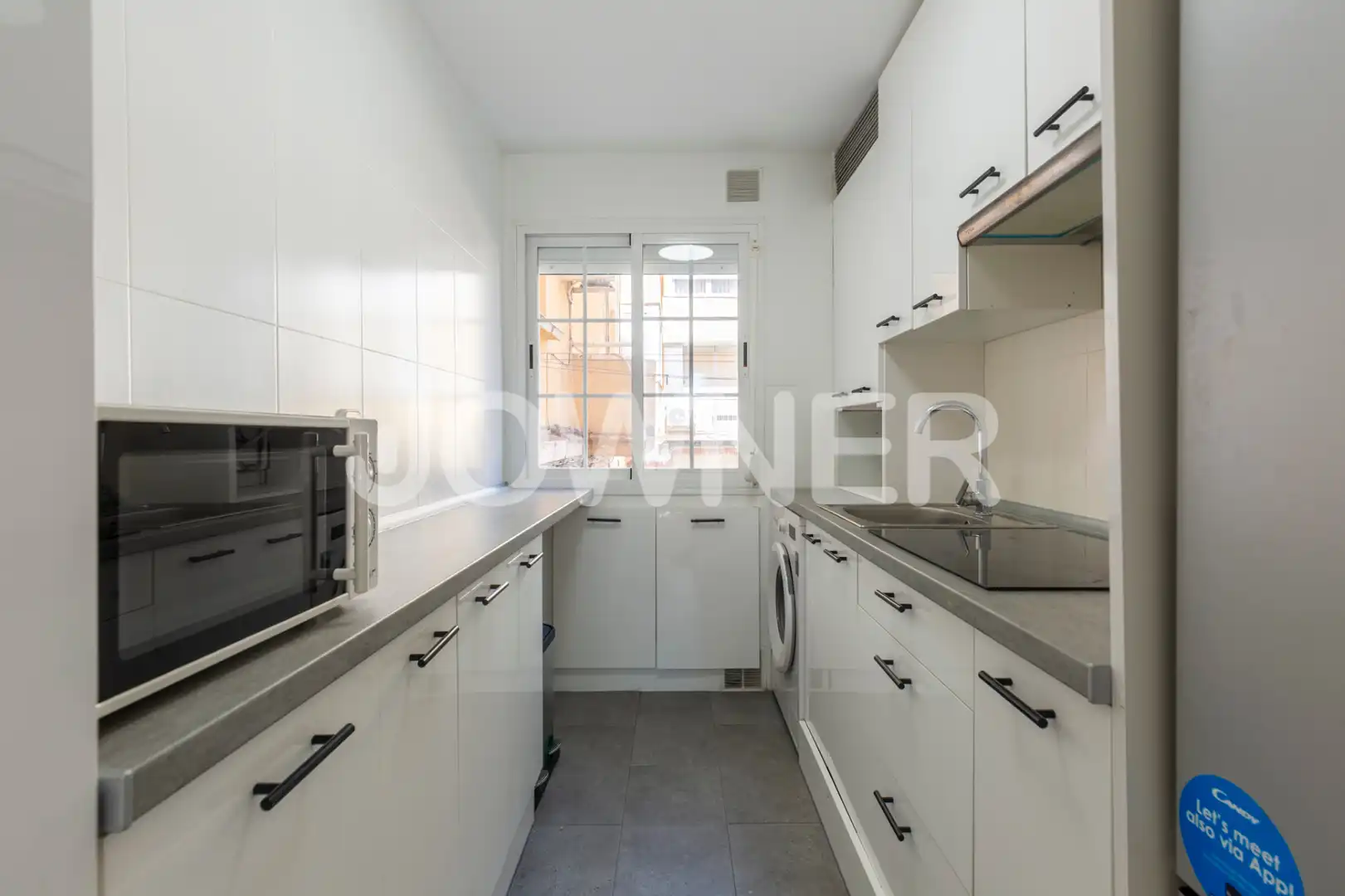 Cocina de Piso de alquiler en Madrid con Amueblado, Lavadora y Microondas