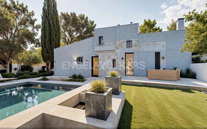 Exterior view of House or chalet for sale in Castelldefels  with Air Conditioner, Heating and Private garden