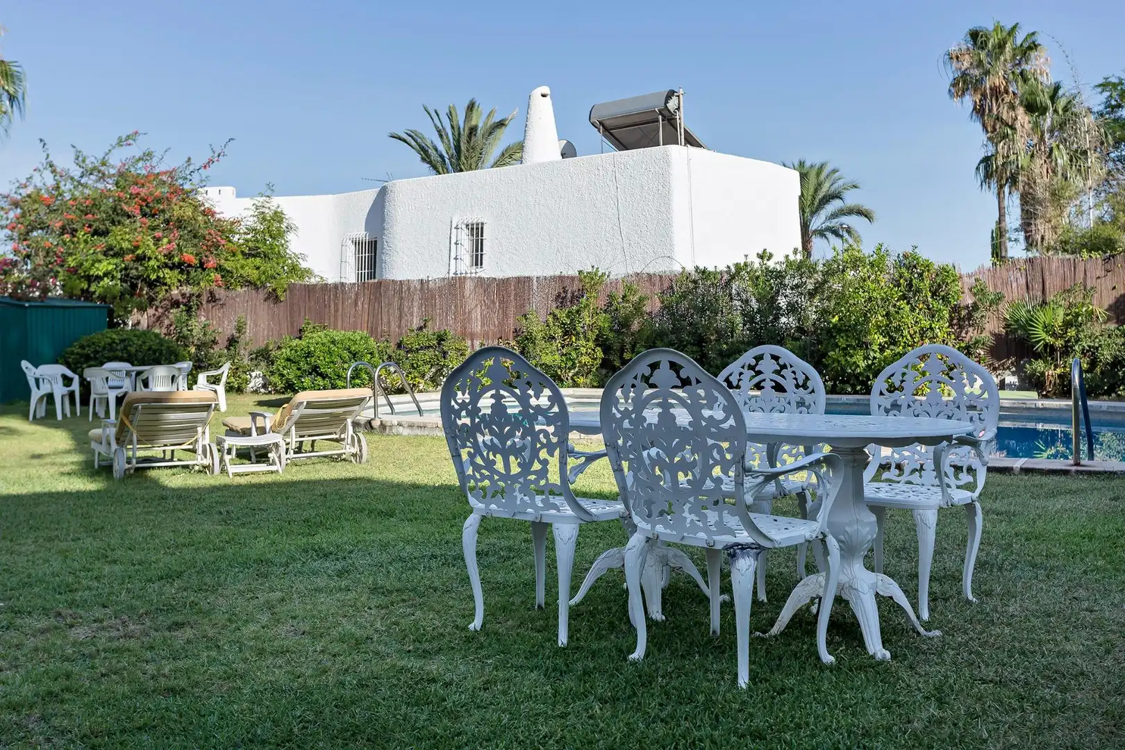 Garden of Houses for sale in Roquetas de Mar  with Air Conditioner, Private garden and Terrace