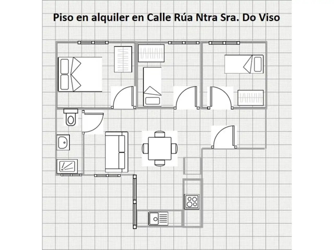 Flat for rent in Ourense Capital   with Heating, Storage room and Furnished