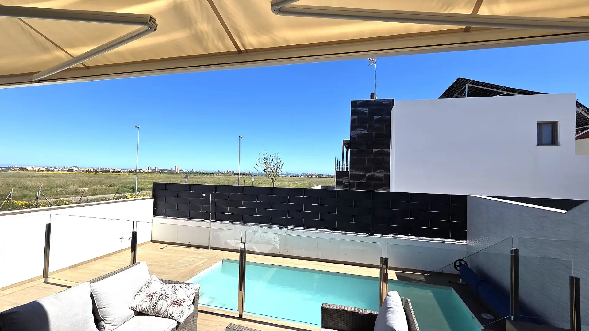 Terraza de Casa adosada en venta en Cartagena con Aire acondicionado, Calefacción y Jardín privado