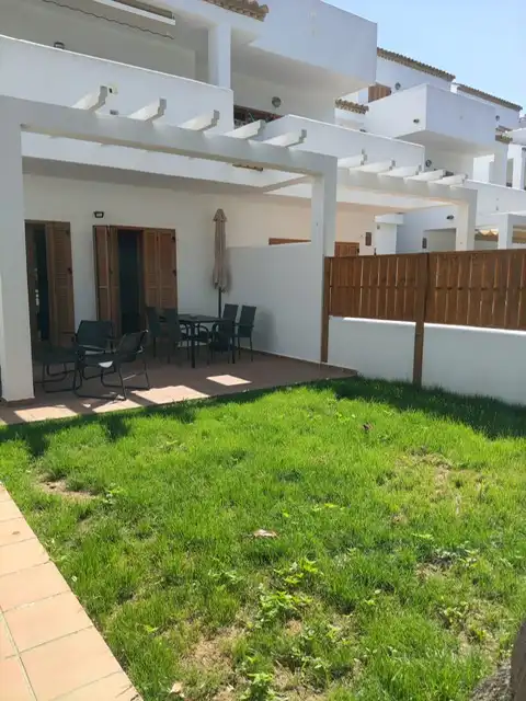 Terraza de Apartamento de alquiler en Chiclana de la Frontera con Aire acondicionado, Calefacción y Jardín privado
