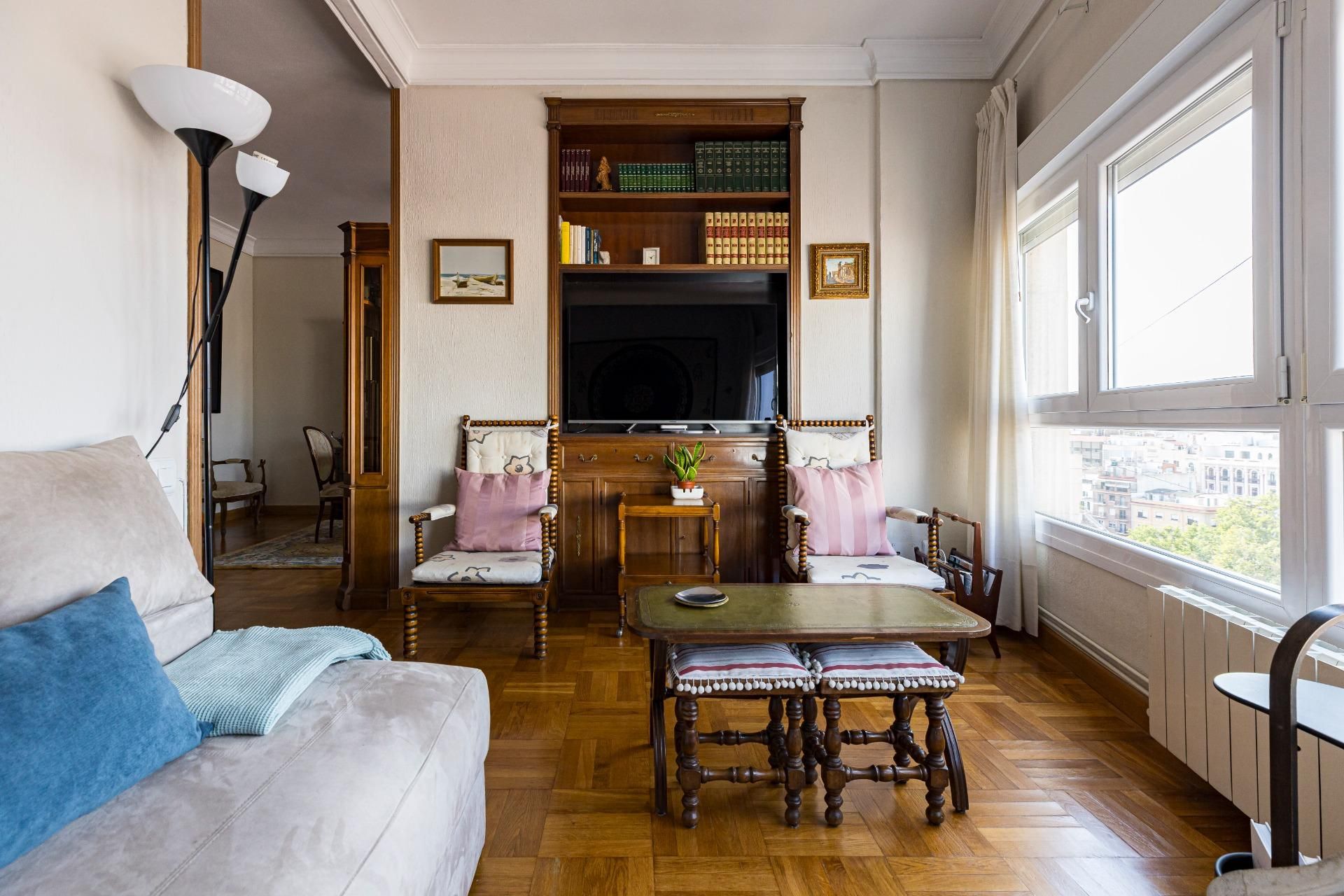 Sala d'estar de Pis en venda en  Murcia Capital amb Aire condicionat, Calefacció i Parquet