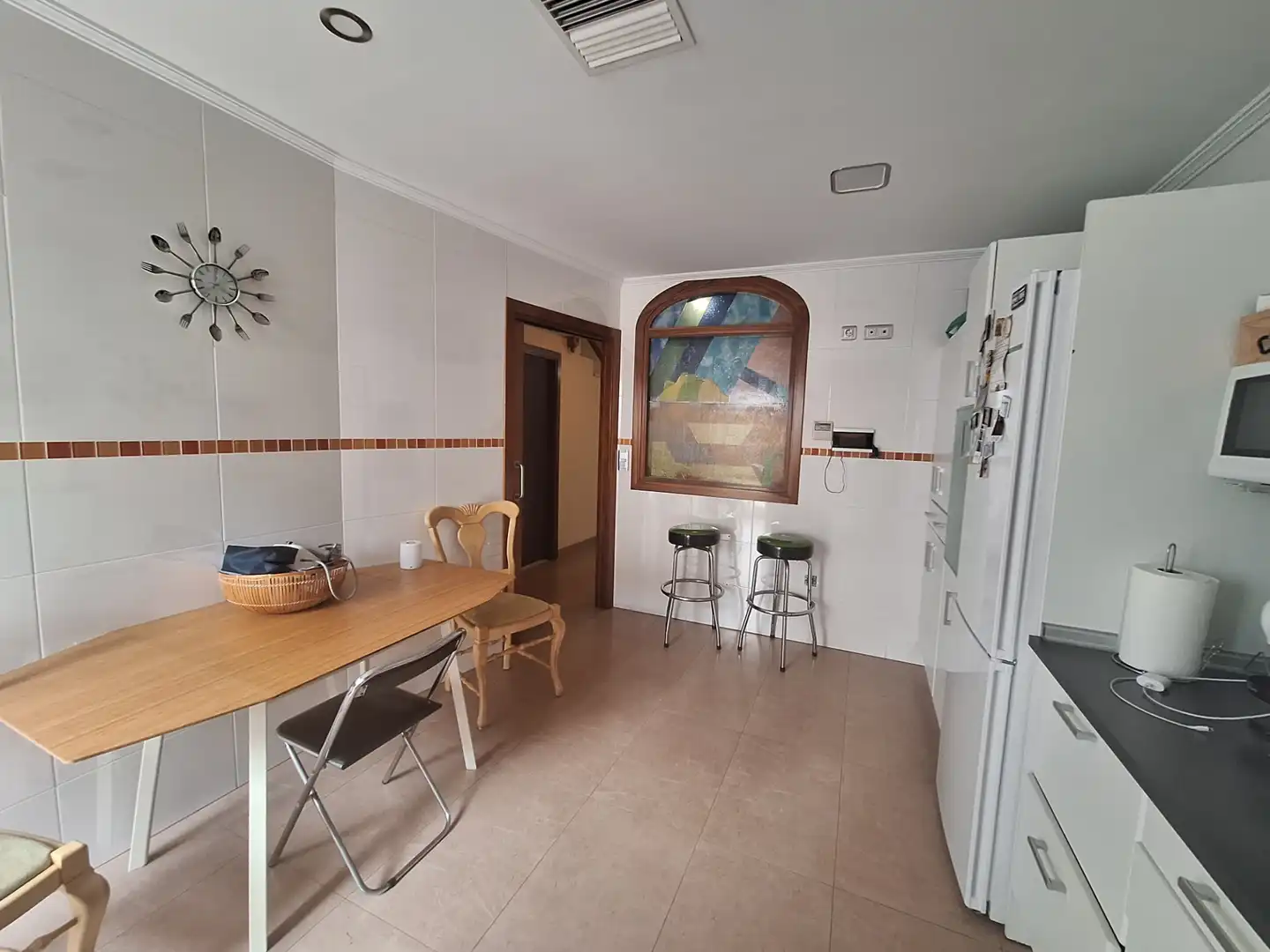 Cuina de Casa adosada en venda en Sueca amb Aire condicionat, Parquet i Terrassa