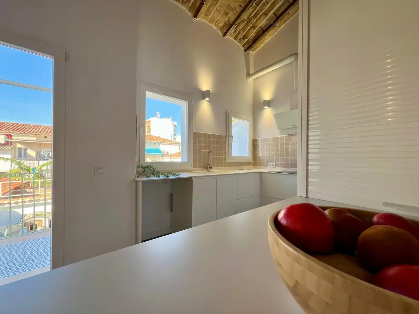 Cocina de Piso de alquiler en Sagunto / Sagunt con Aire acondicionado, Amueblado y Horno