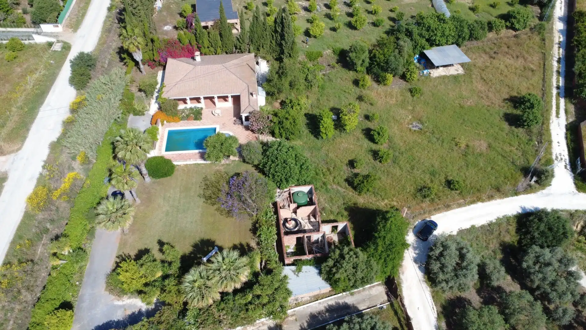 Garden of Country homes for sale in Alhaurín El Grande  with Air Conditioner and Swimming Pool