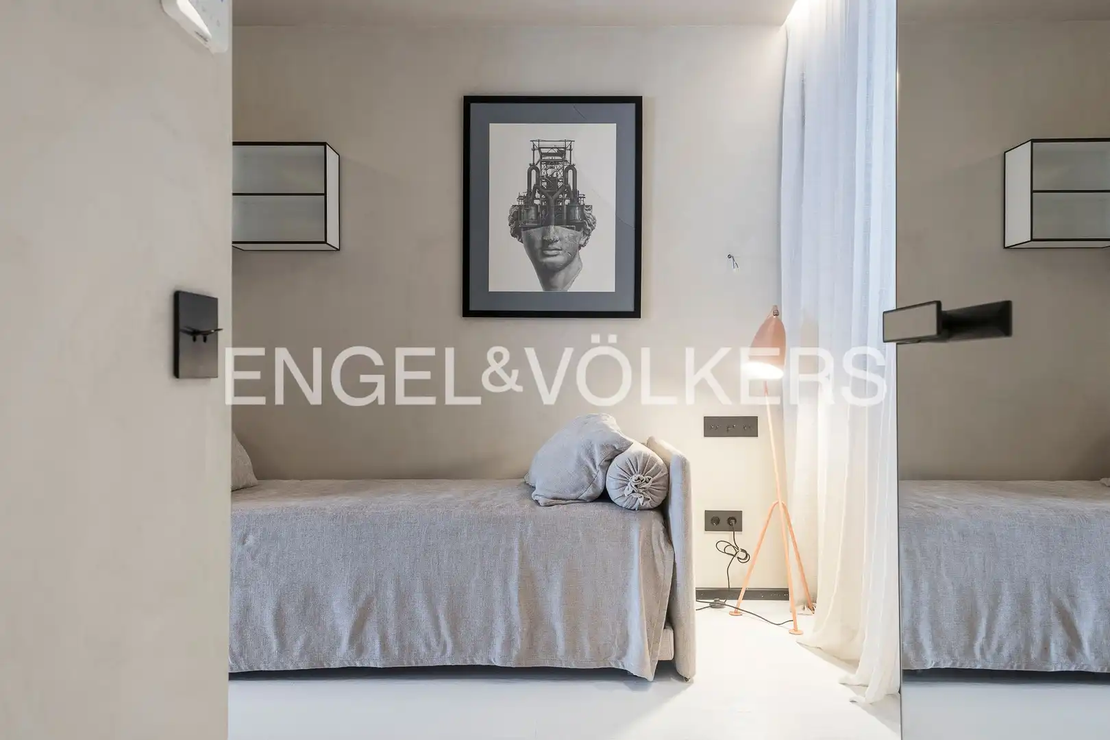 Schlafzimmer von Wohnung zur Miete in Barcelona mit Klimaanlage, Heizung und Parkett