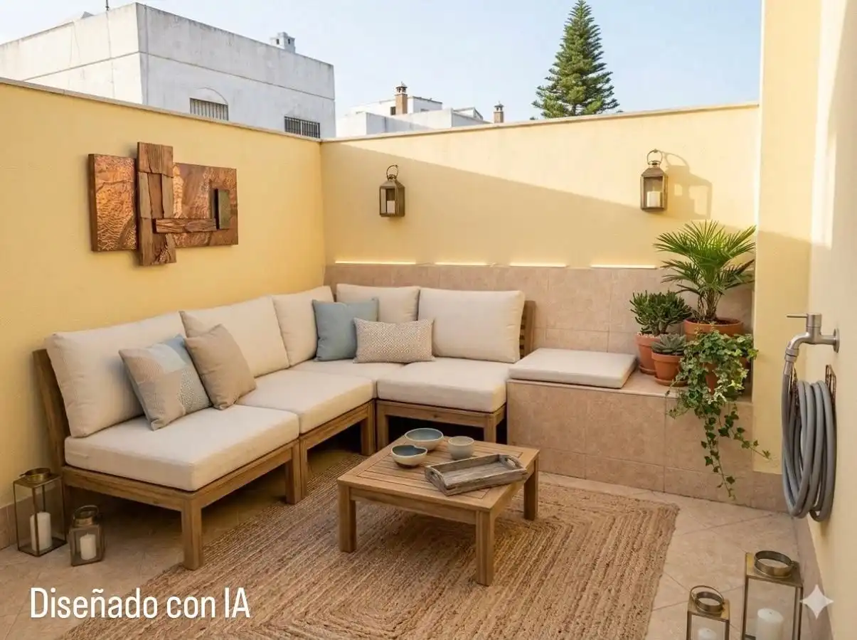 Terraza de Casa adosada en venta en Bormujos con Alarma