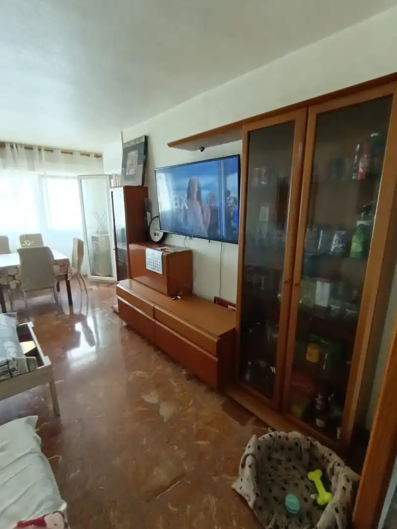 Living room of Flat for sale in Águilas  with Air Conditioner, Furnished and Balcony