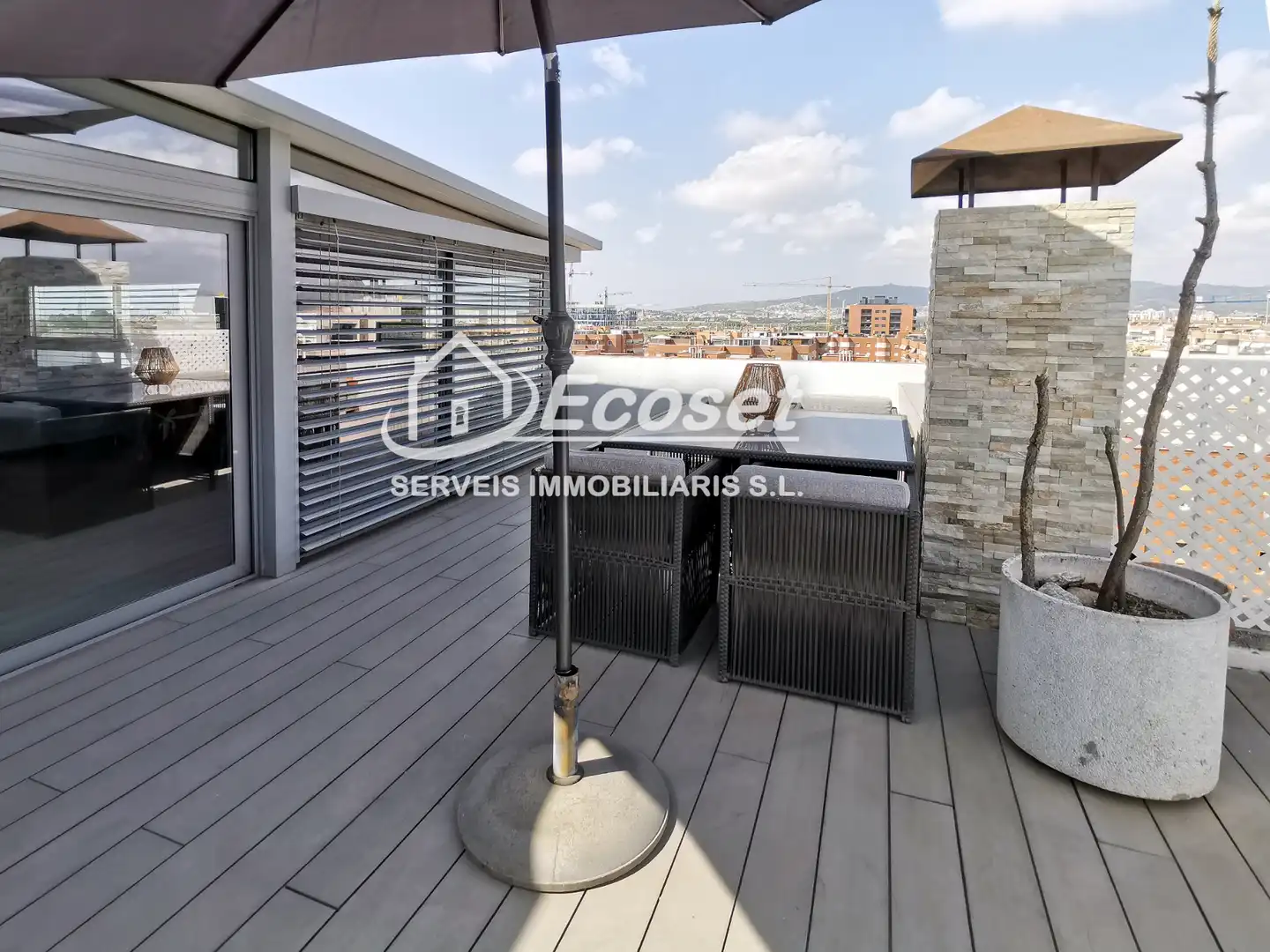 Terrasse von Maisonette zum Verkauf in Cornellà de Llobregat mit Klimaanlage, Parkett und Terrasse