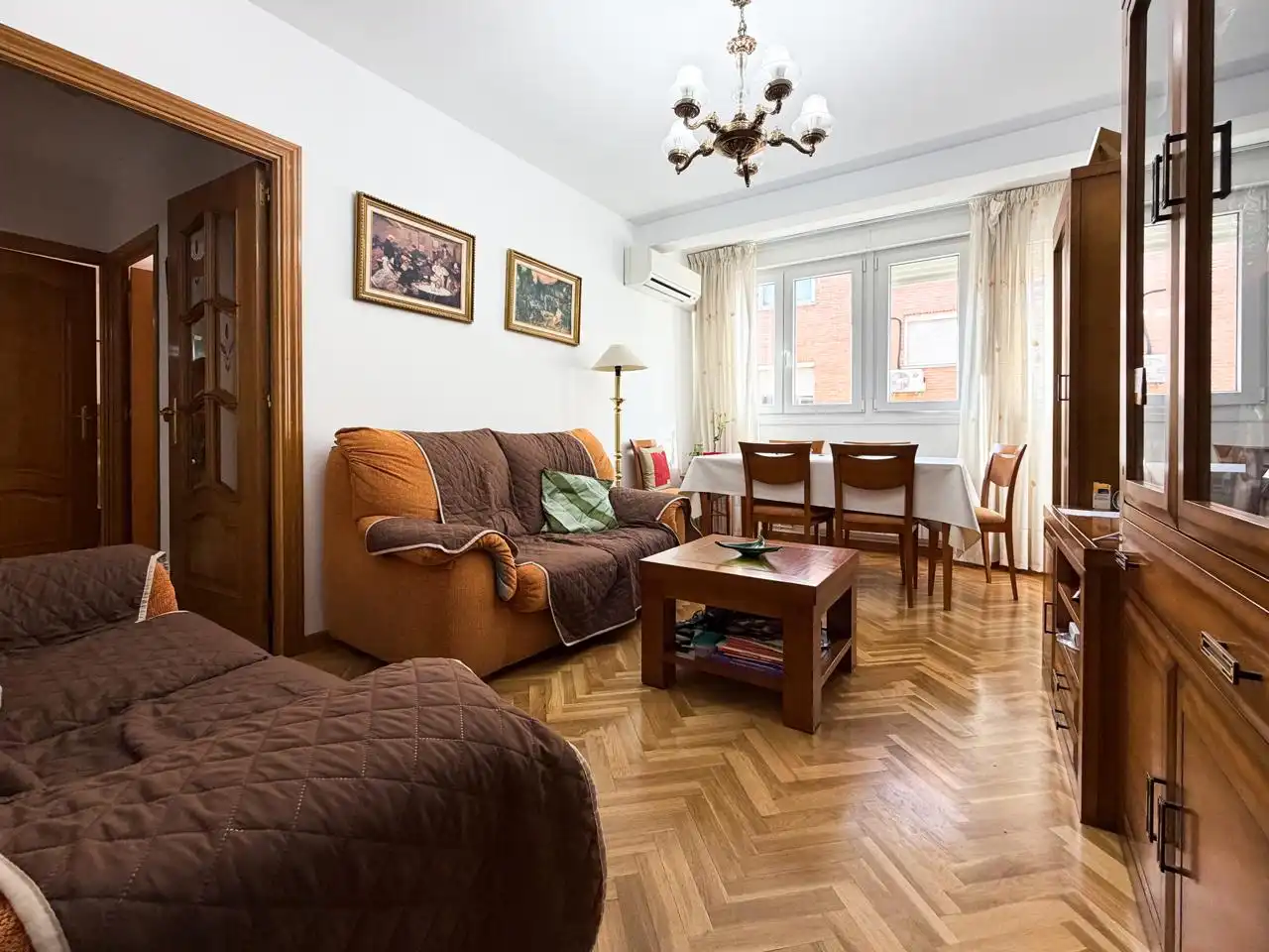 Sala d'estar de Pis en venda en Alcobendas amb Aire condicionat, Calefacció i Parquet