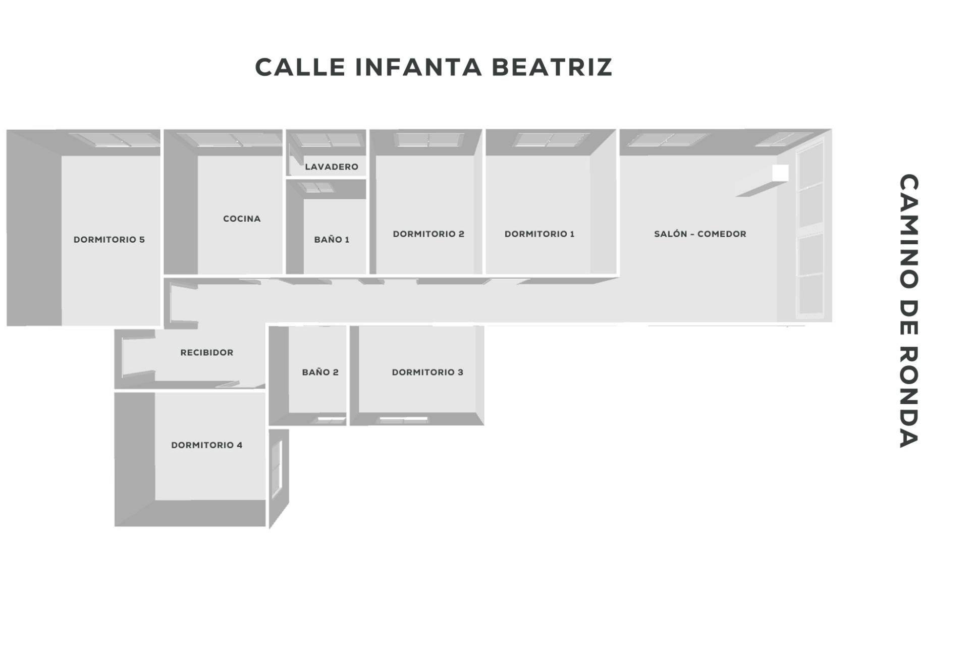 Flat for sale in  Granada Capital  with Air Conditioner