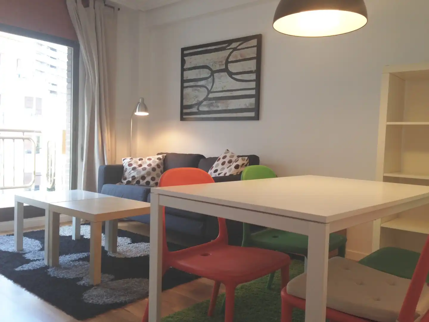 Sala de estar de Apartamento de alquiler en Zaragoza con Calefacción, Amueblado y Horno
