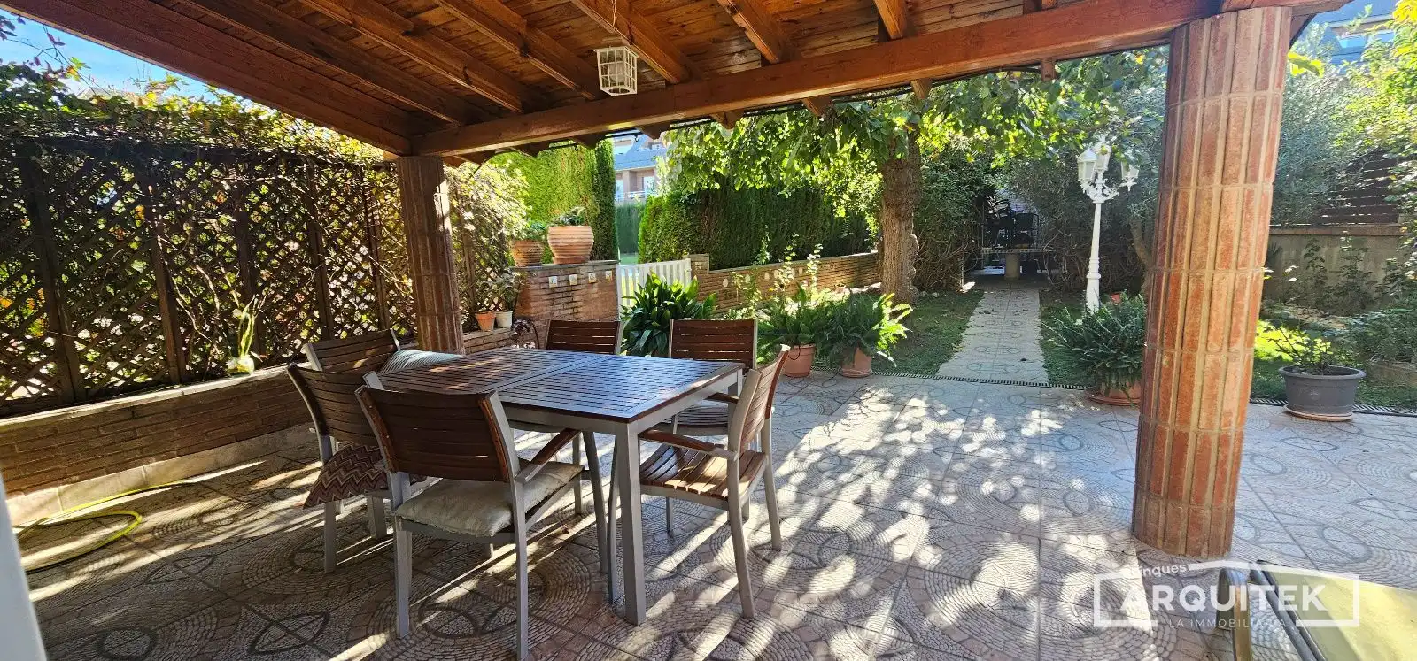 Terraza de Casa adosada en venta en Lleida con Aire acondicionado y Jardín privado