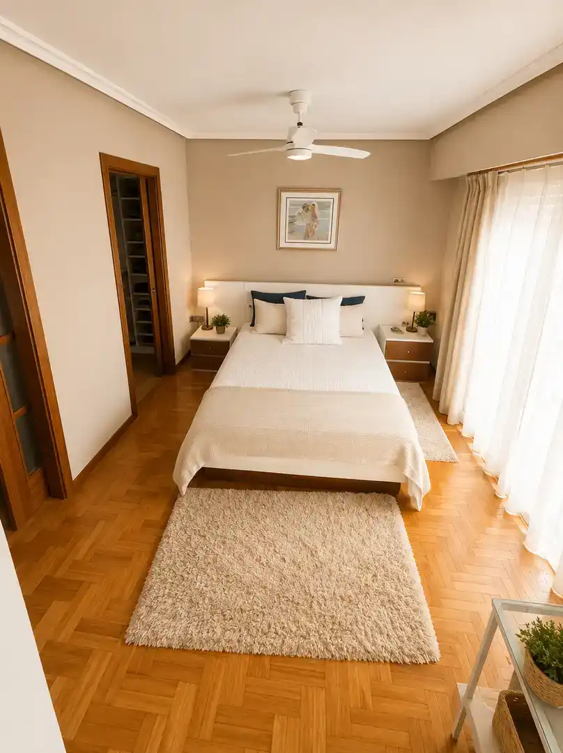 Bedroom of Houses for sale in Ourense Capital   with Private garden, Parquet flooring and Storage room