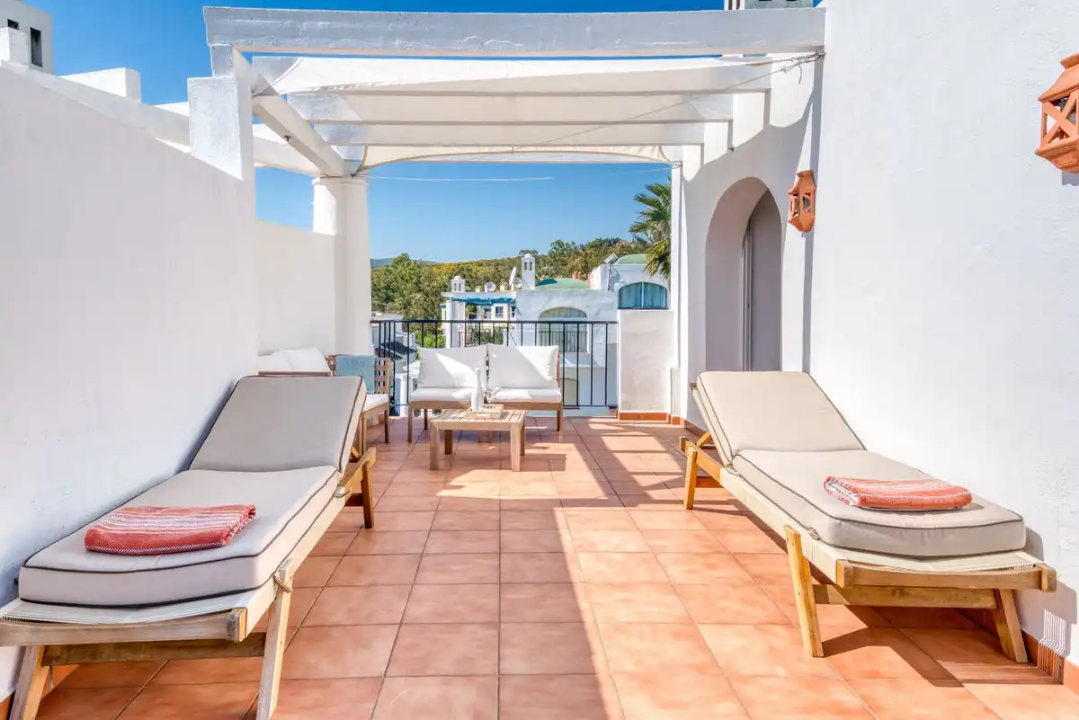 Terrace of Detached homes for sale in Manilva  with Air Conditioner, Terrace and Community pool