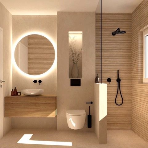 Bathroom of Flat for sale in Badalona  with Air Conditioner, Heating and Parquet flooring