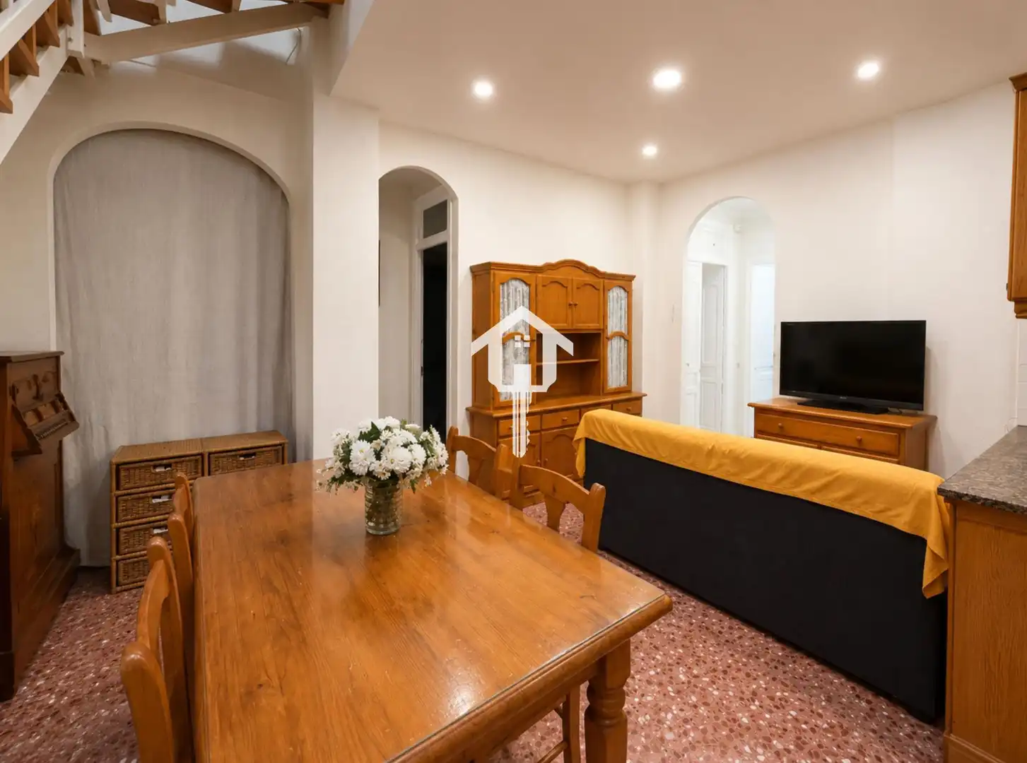 Sala de estar de Casa adosada en venta en Alicante / Alacant