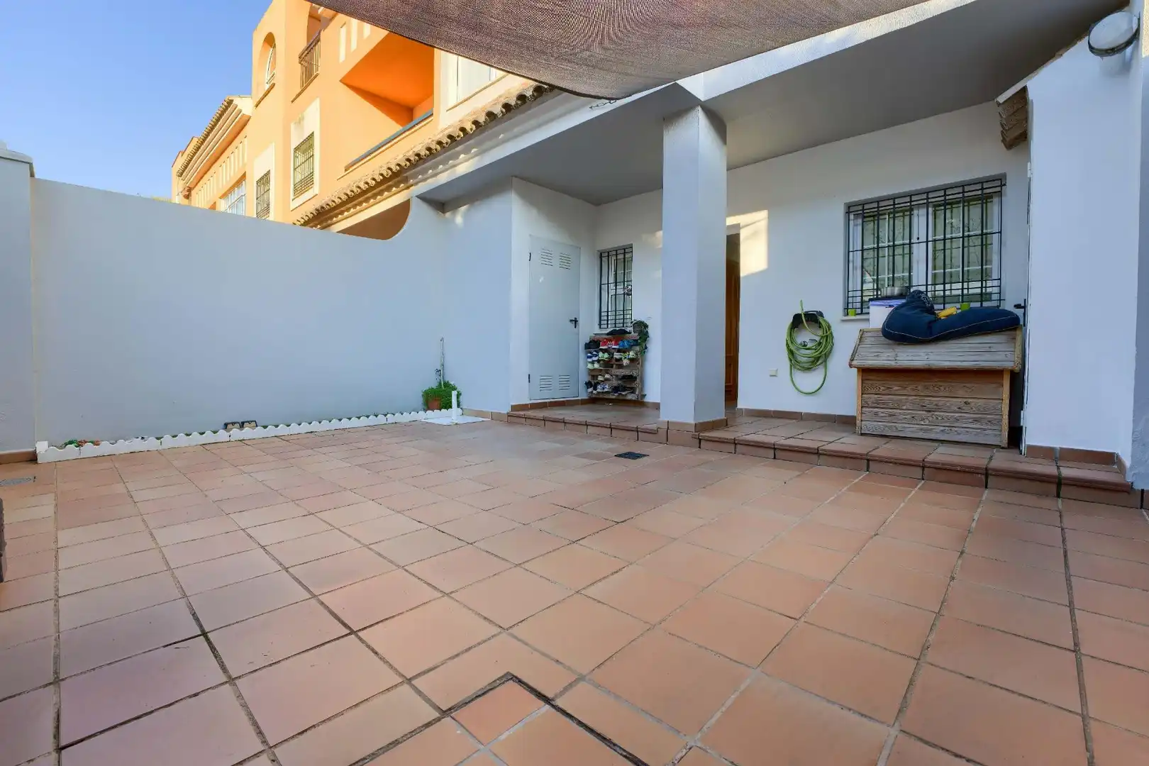 Jardín de Casa adosada en venta en Bormujos con Aire acondicionado, Jardín privado y Terraza