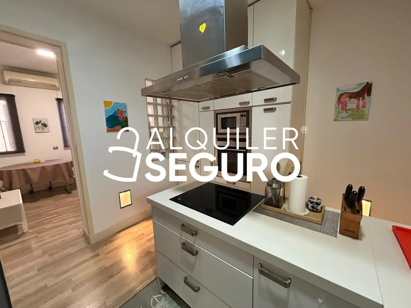 Küche von Wohnung zur Miete in Madrid mit Klimaanlage, Heizung und Möbliert