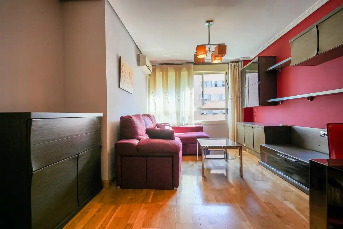 Sala d'estar de Pis de lloguer en Madrid amb Aire condicionat, Calefacció i Terrassa