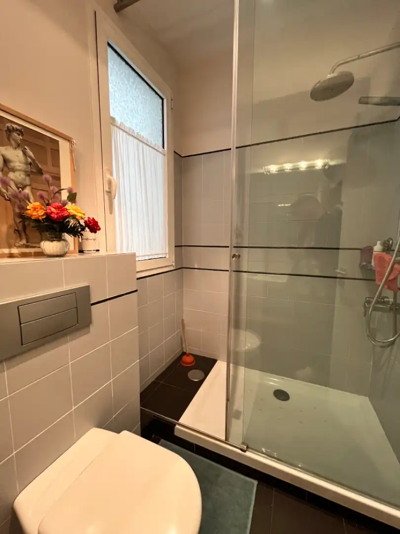 Badezimmer von Wohnung zum Verkauf in Madrid mit Terrasse, Möbliert und Ofen