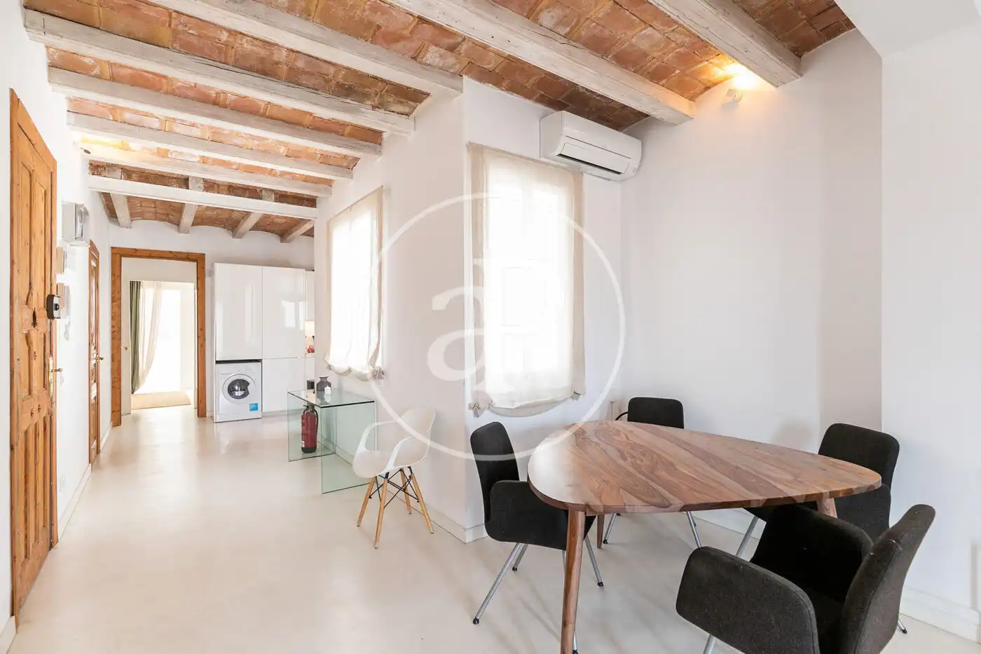 Sala d'estar de Pis de lloguer en Barcelona amb Aire condicionat, Calefacció i Moblat