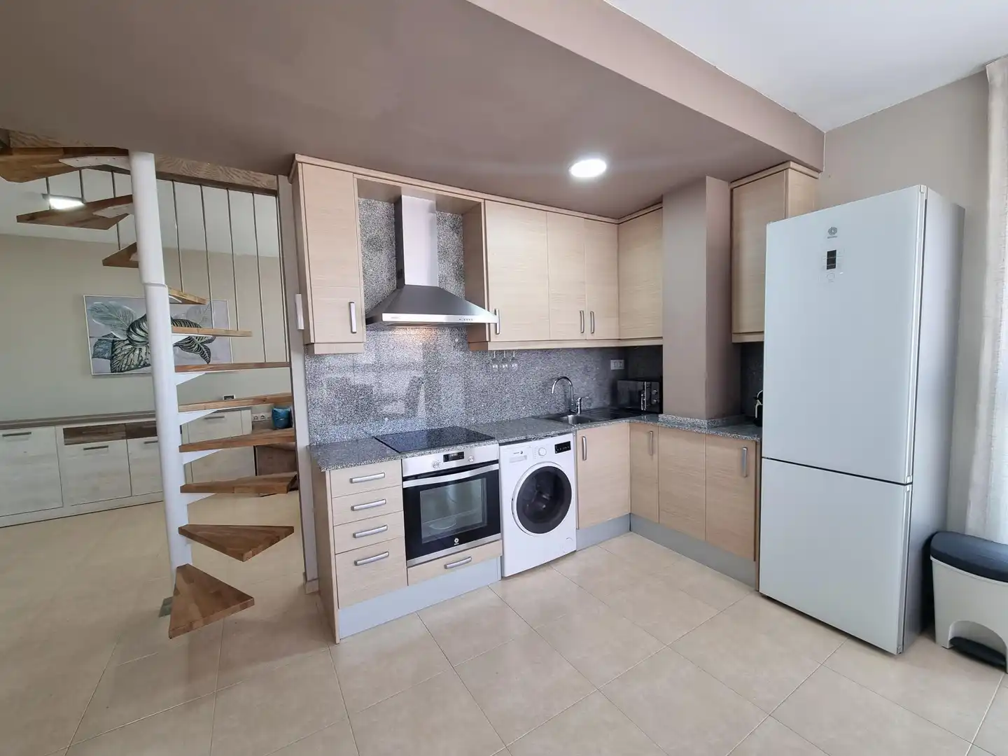 Küche von Dachboden zum Verkauf in Sabadell mit Terrasse, Möbliert und Alarm
