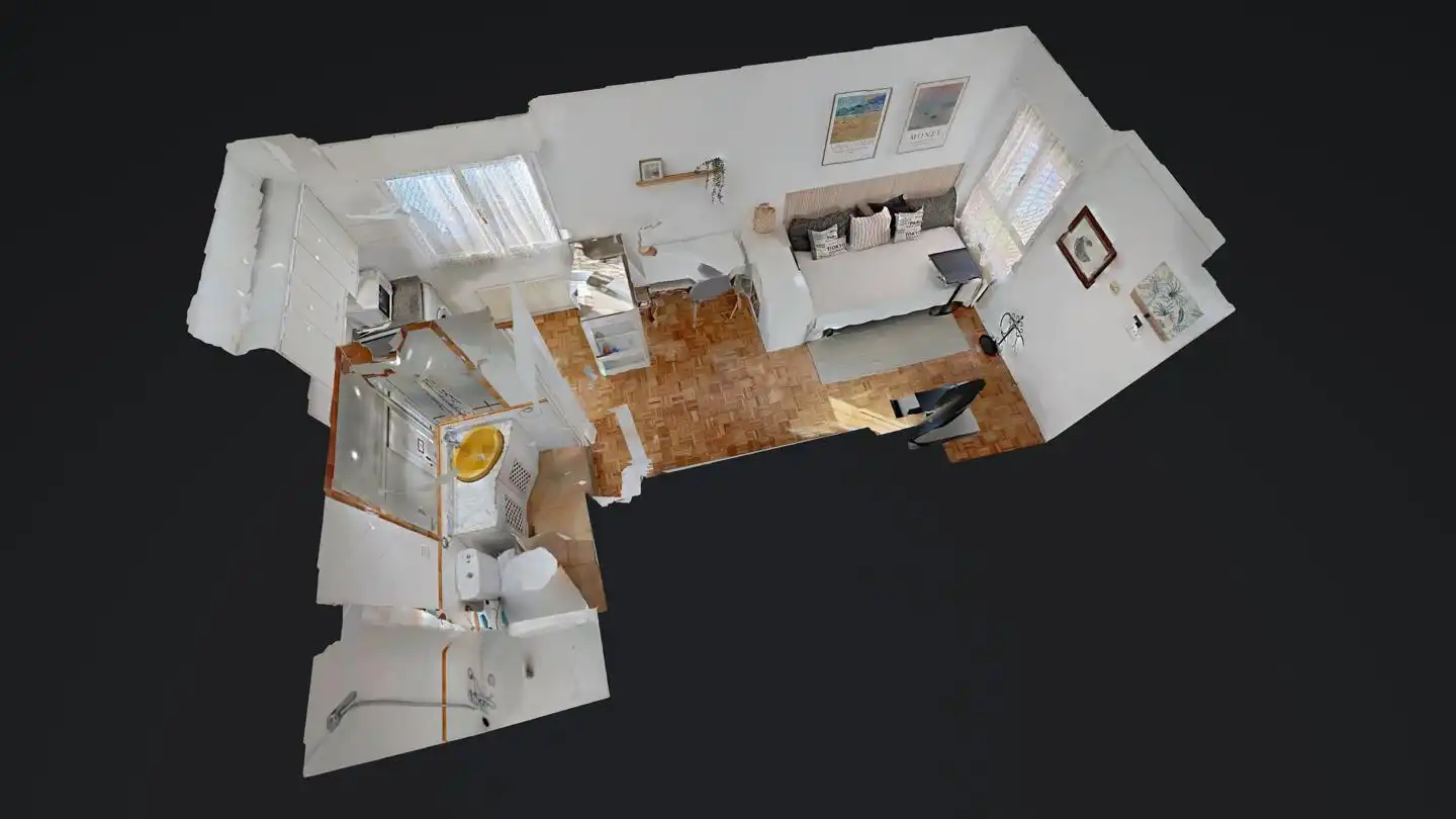 Schlafzimmer von Wohnung zur Miete in Oviedo  mit Heizung, Parkett und Möbliert