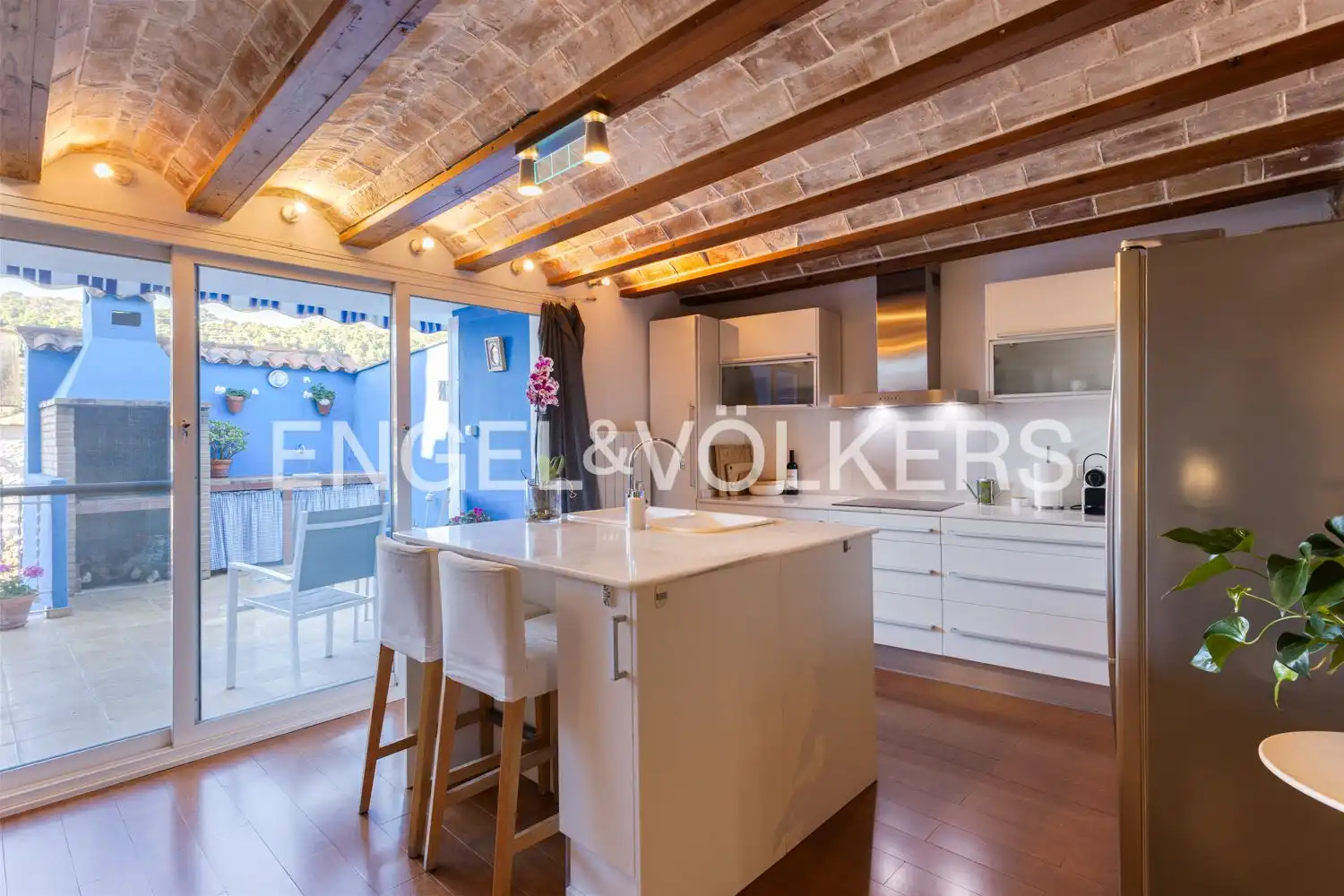 Cocina de Casa o chalet en venta en Serra con Aire acondicionado, Calefacción y Parquet