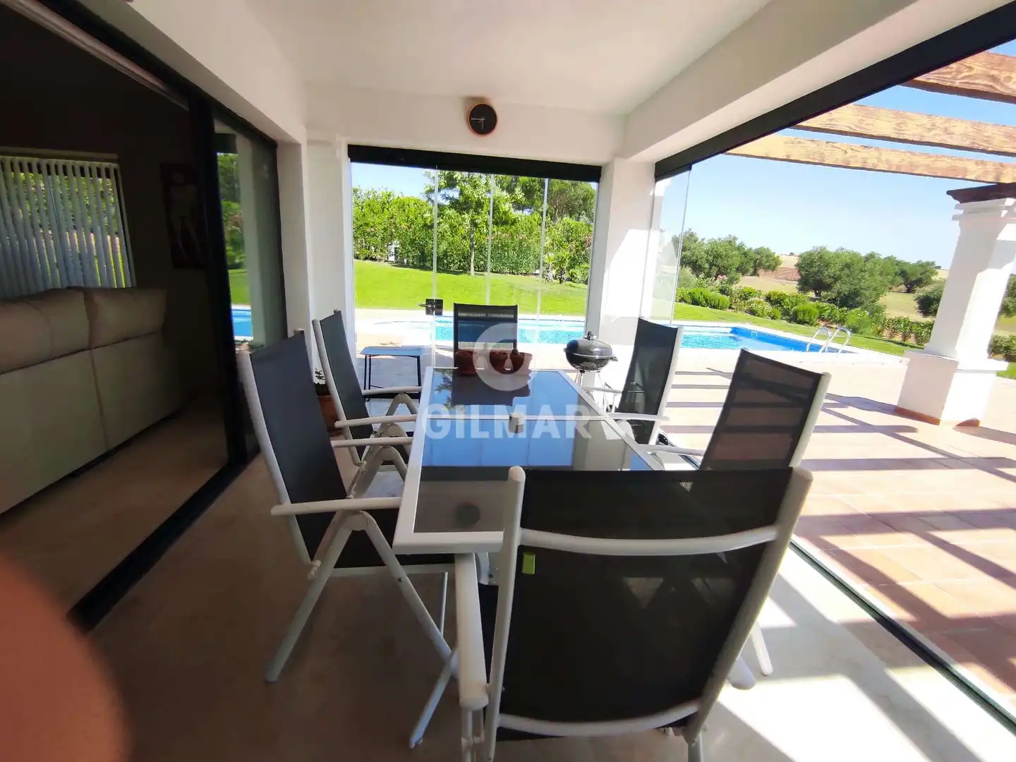 Terraza de Casa o chalet en venta en Arcos de la Frontera con Calefacción, Jardín privado y Piscina