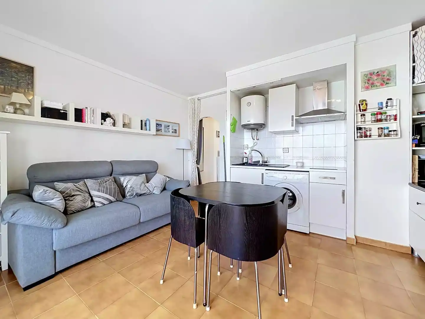 Sala de estar de Apartamento en venta en Roses con Aire acondicionado, Calefacción y Terraza