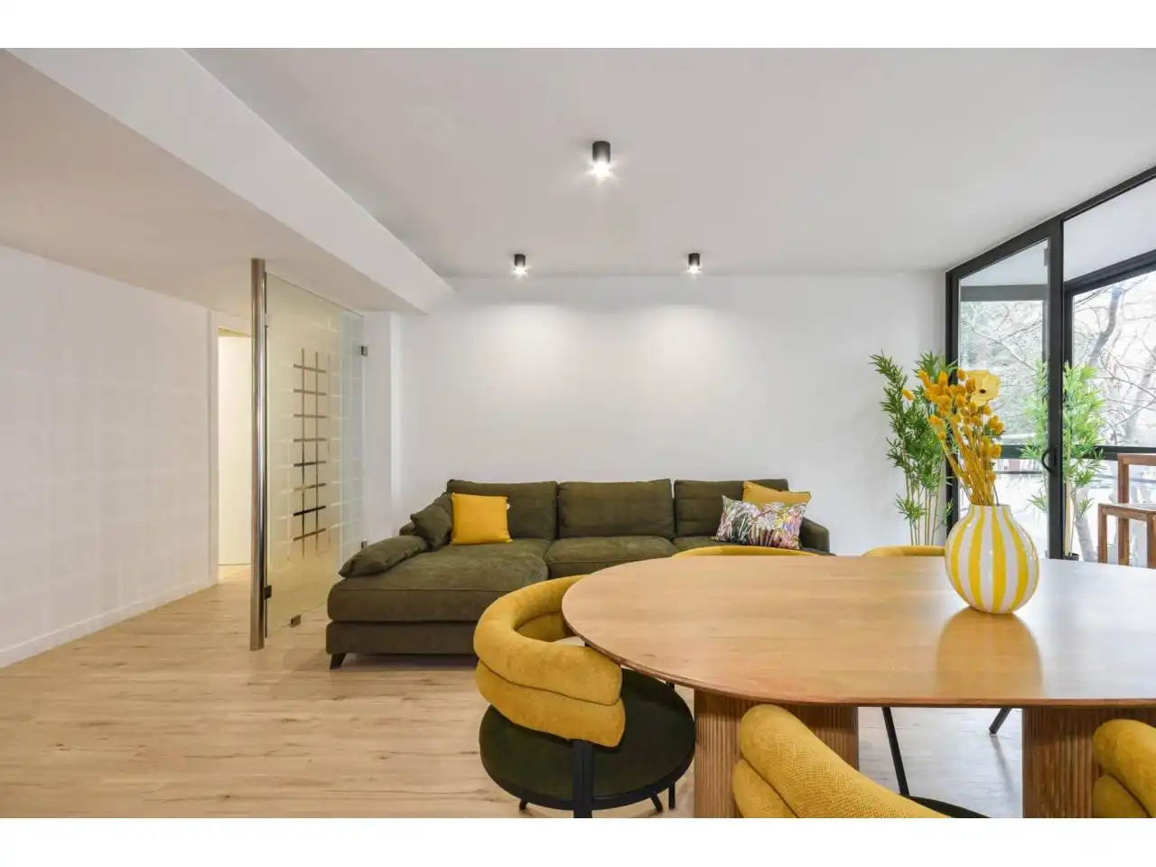 Sala de estar de Piso en venta en Barcelona con Calefacción, Parquet y Balcón
