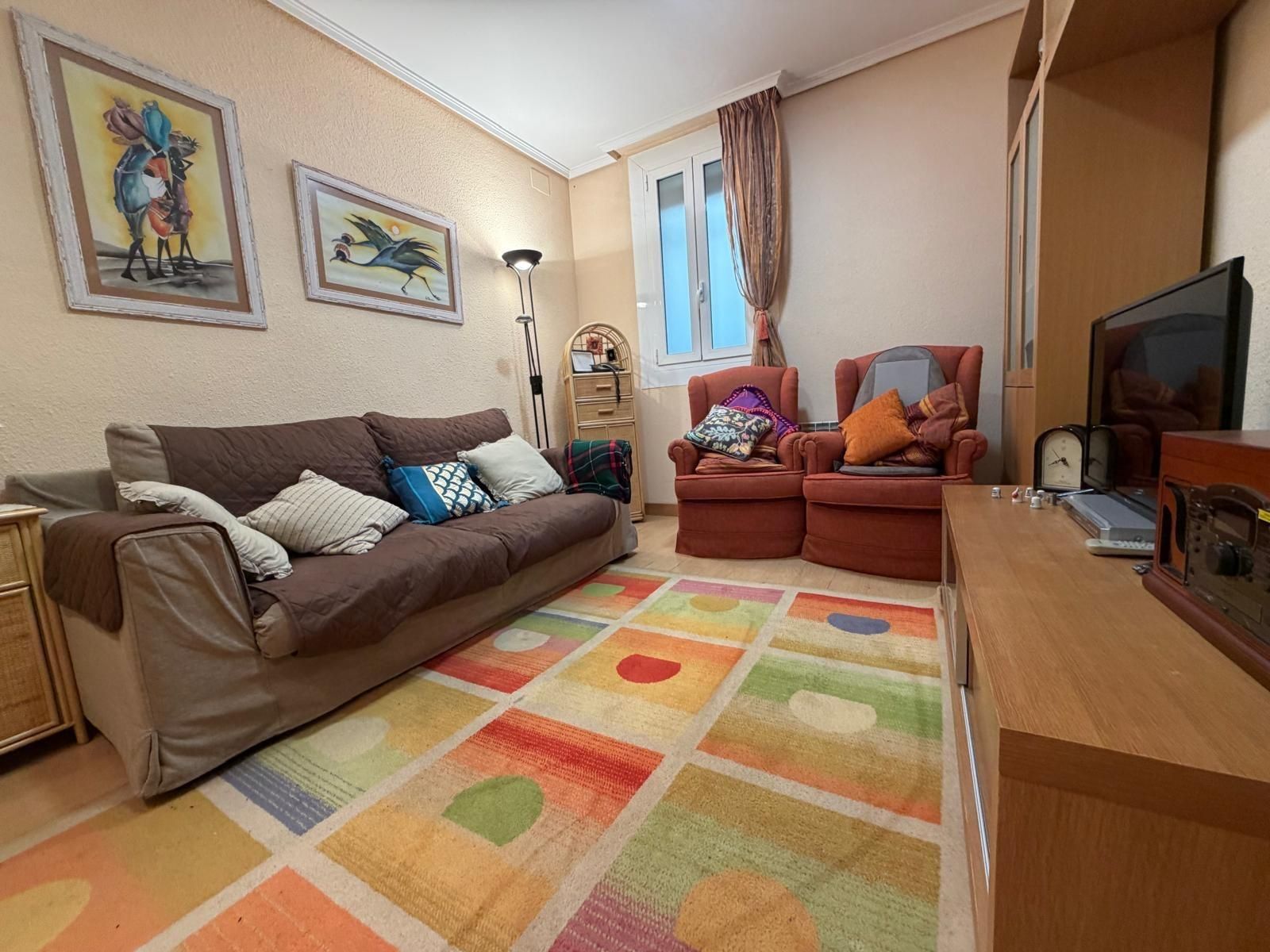 Living room of Apartment for sale in  Pamplona / Iruña  with Parquet flooring