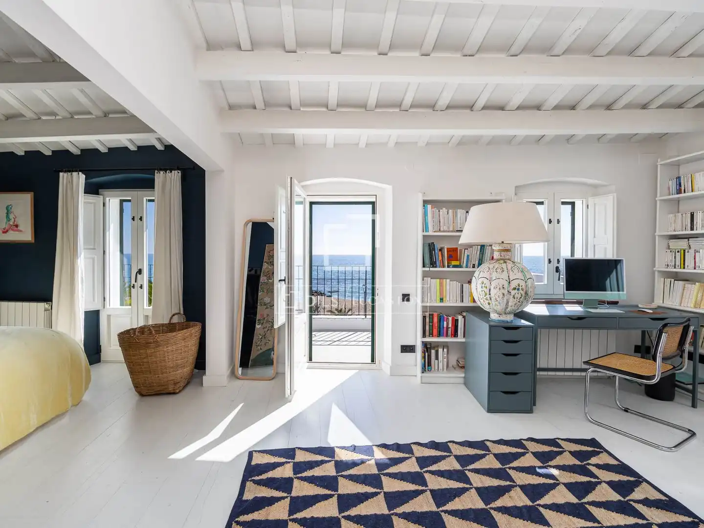Sala de estar de Casa o chalet de alquiler en Caldes d'Estrac con Aire acondicionado, Calefacción y Jardín privado
