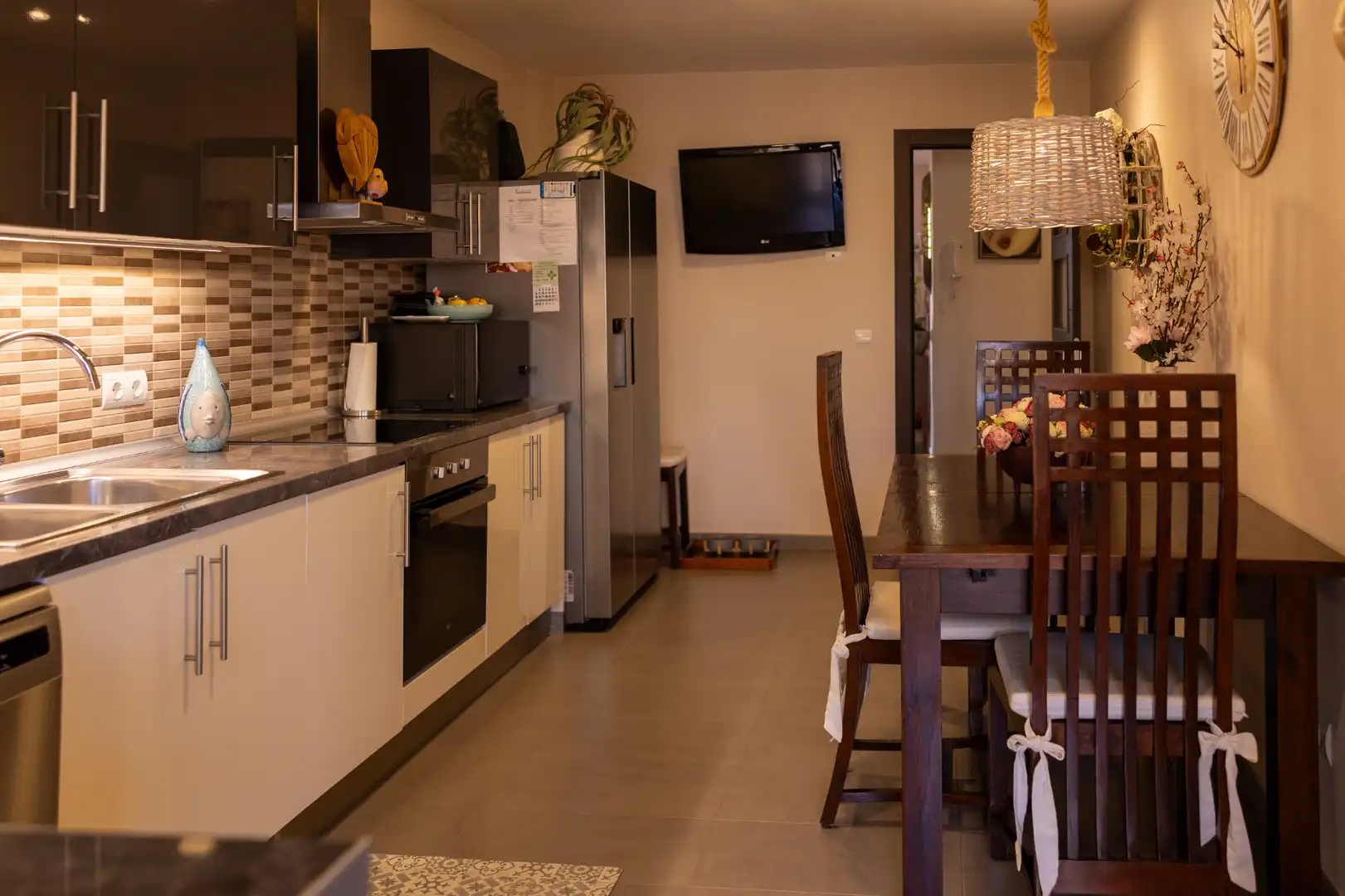 Cuina de Casa adosada en venda en Marratxí amb Aire condicionat, Jardí privat i Terrassa