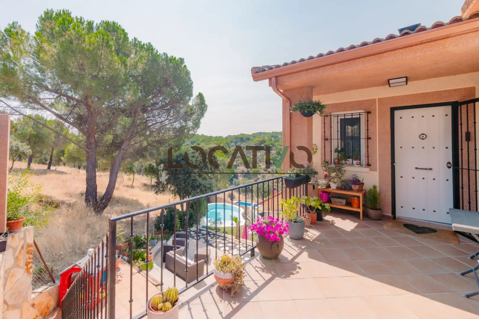 Terrassa de Casa o xalet en venda en Navas del Rey amb Aire condicionat, Calefacció i Jardí privat