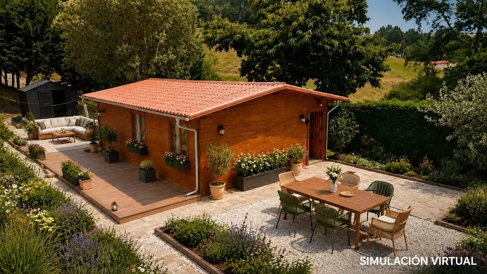 Terrassa de Finca rústica en venda en Torrelavega  amb Jardí privat