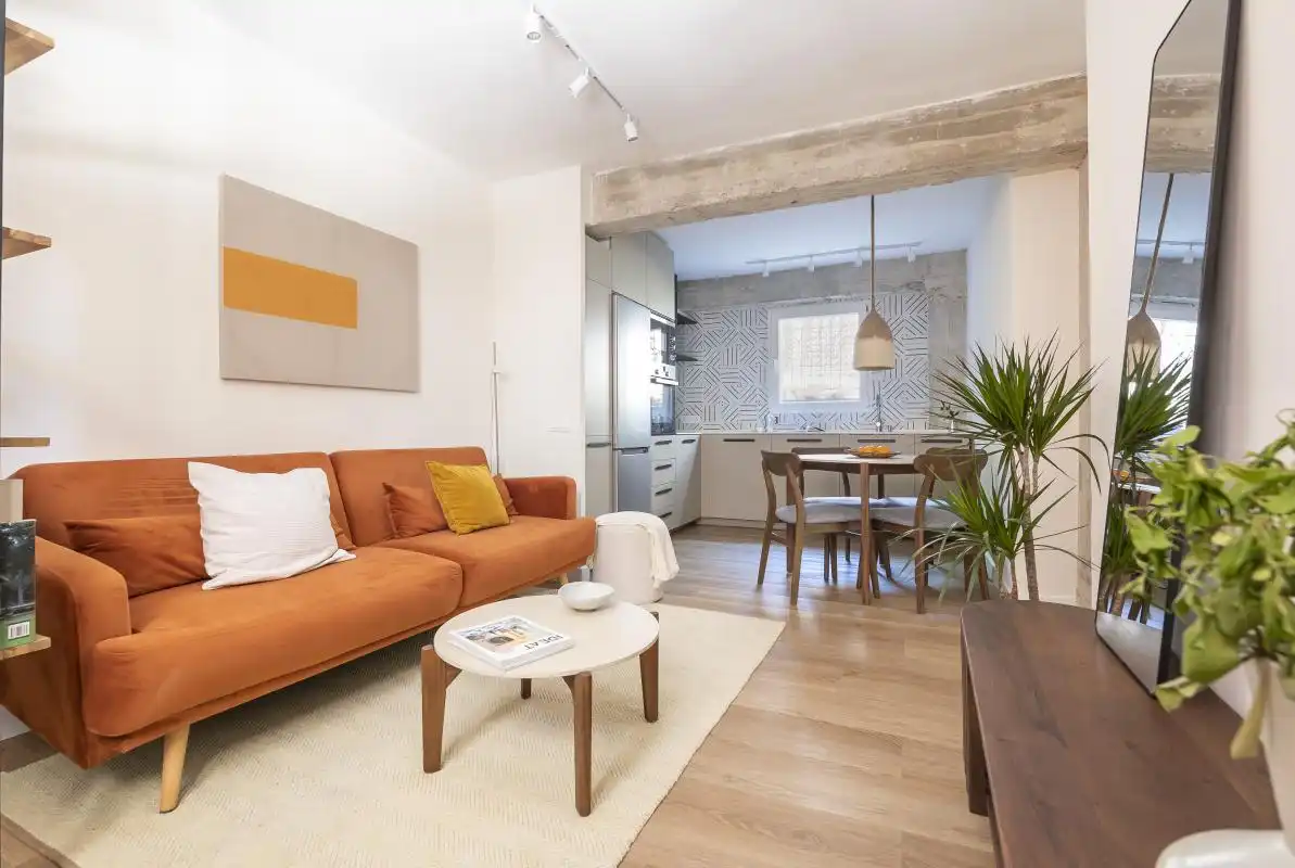 Sala de estar de Planta baja en venta en Madrid con Aire acondicionado, Calefacción y Jardín privado