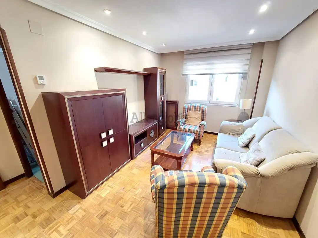 Sala d'estar de Àtic en venda en Oviedo  amb Calefacció