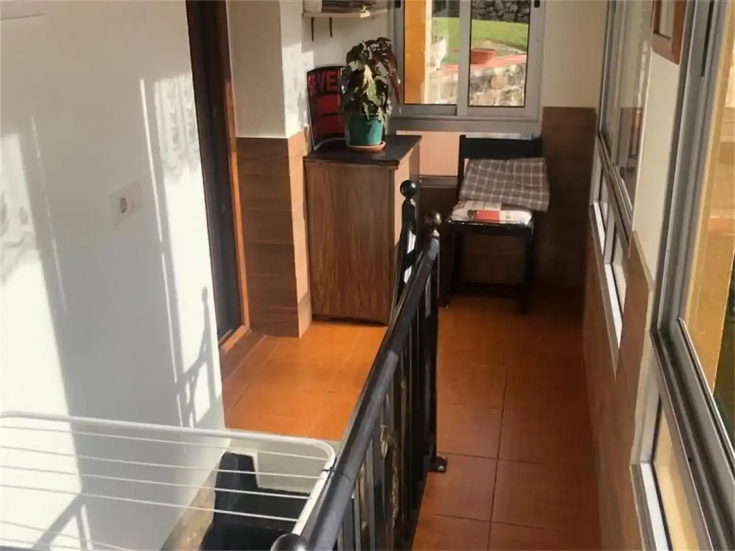 Balcony of Flat for sale in Luena   with Private garden