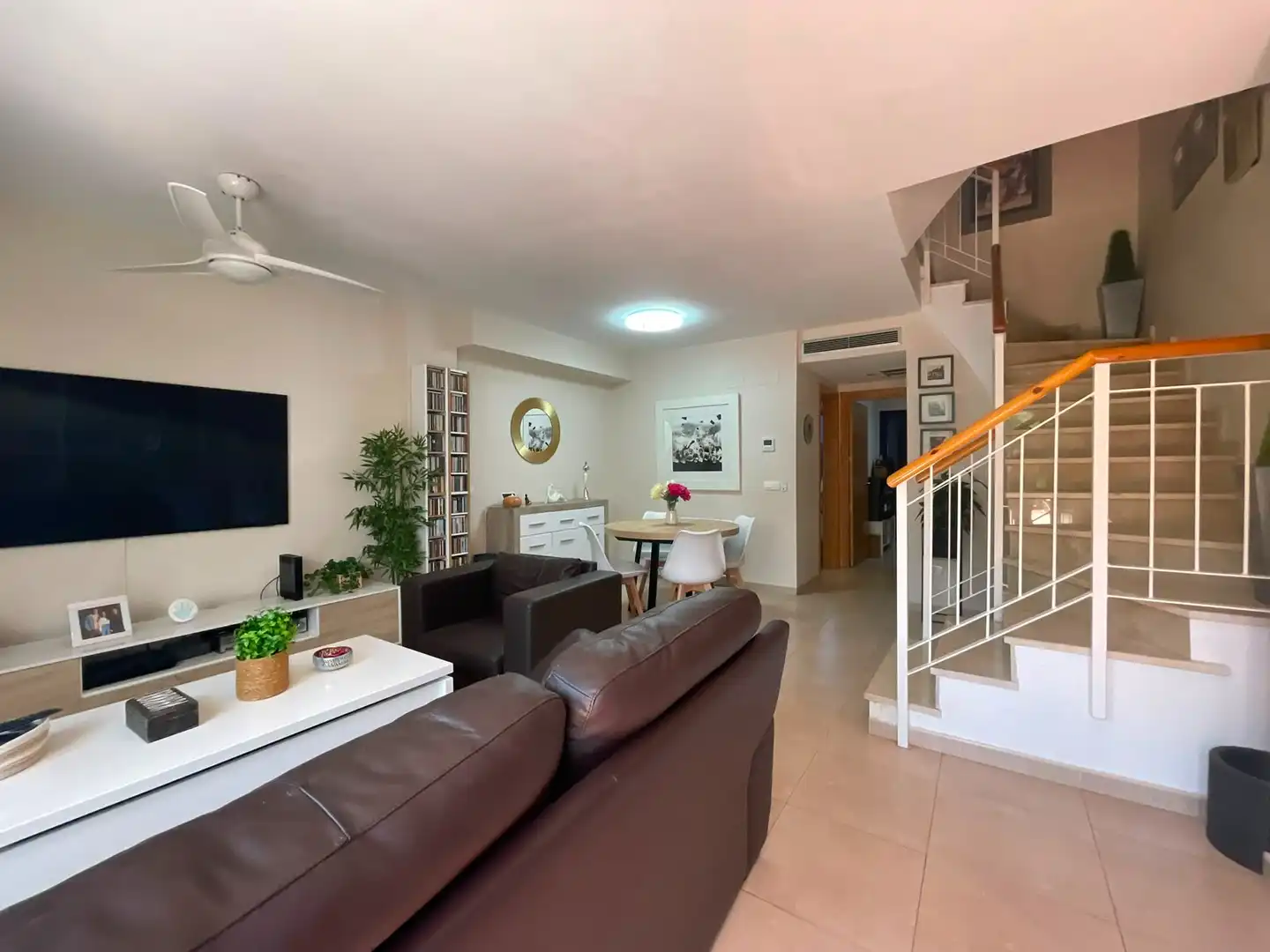 Sala de estar de Casa o chalet en venta en Oropesa del Mar / Orpesa con Aire acondicionado, Jardín privado y Terraza