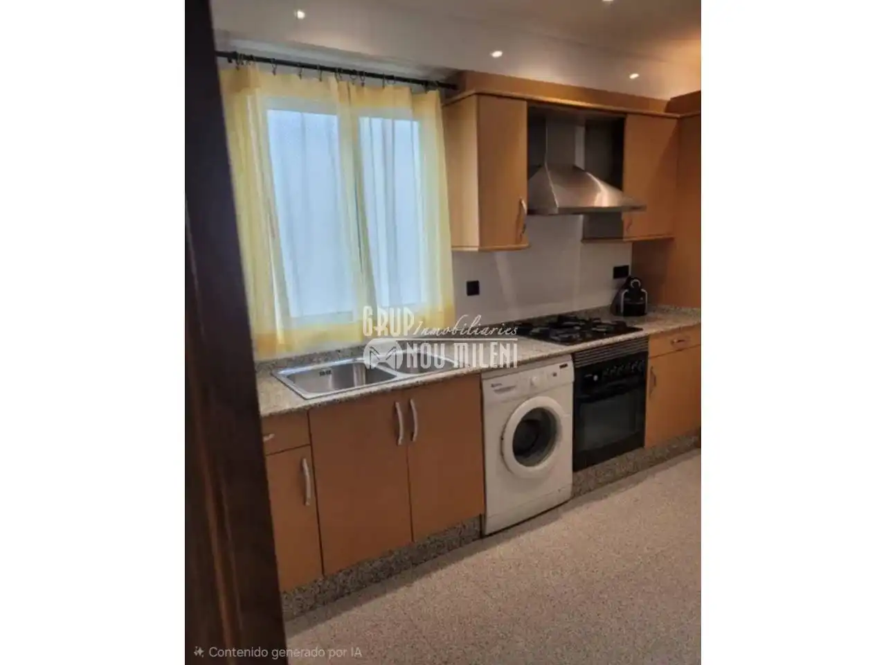 Cocina de Piso de alquiler en Valencia con Aire acondicionado, Calefacción y Amueblado