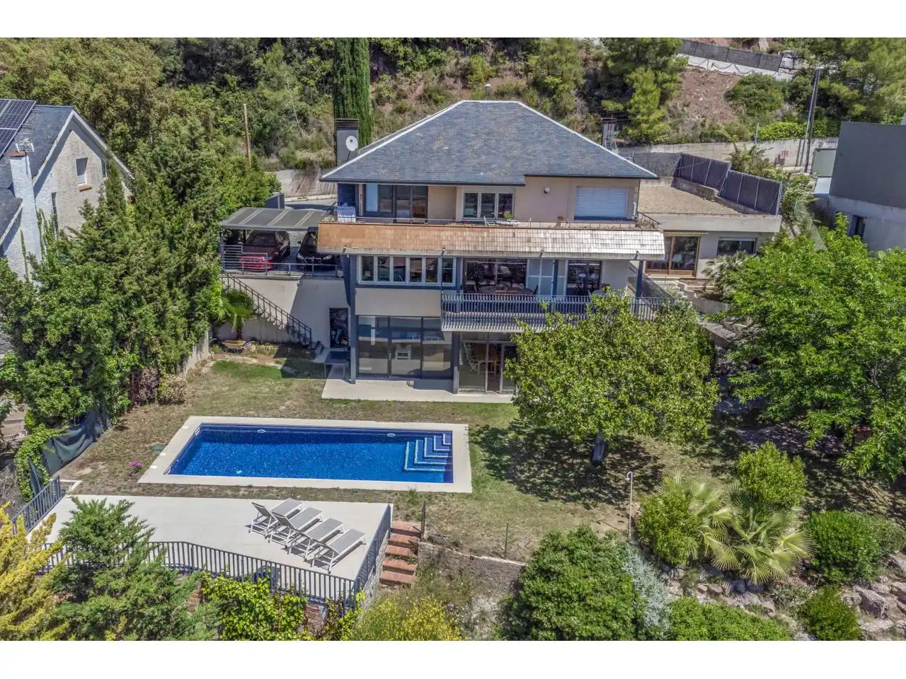 Vista exterior de Casa o chalet en venta en Matadepera con Aire acondicionado, Calefacción y Jardín privado