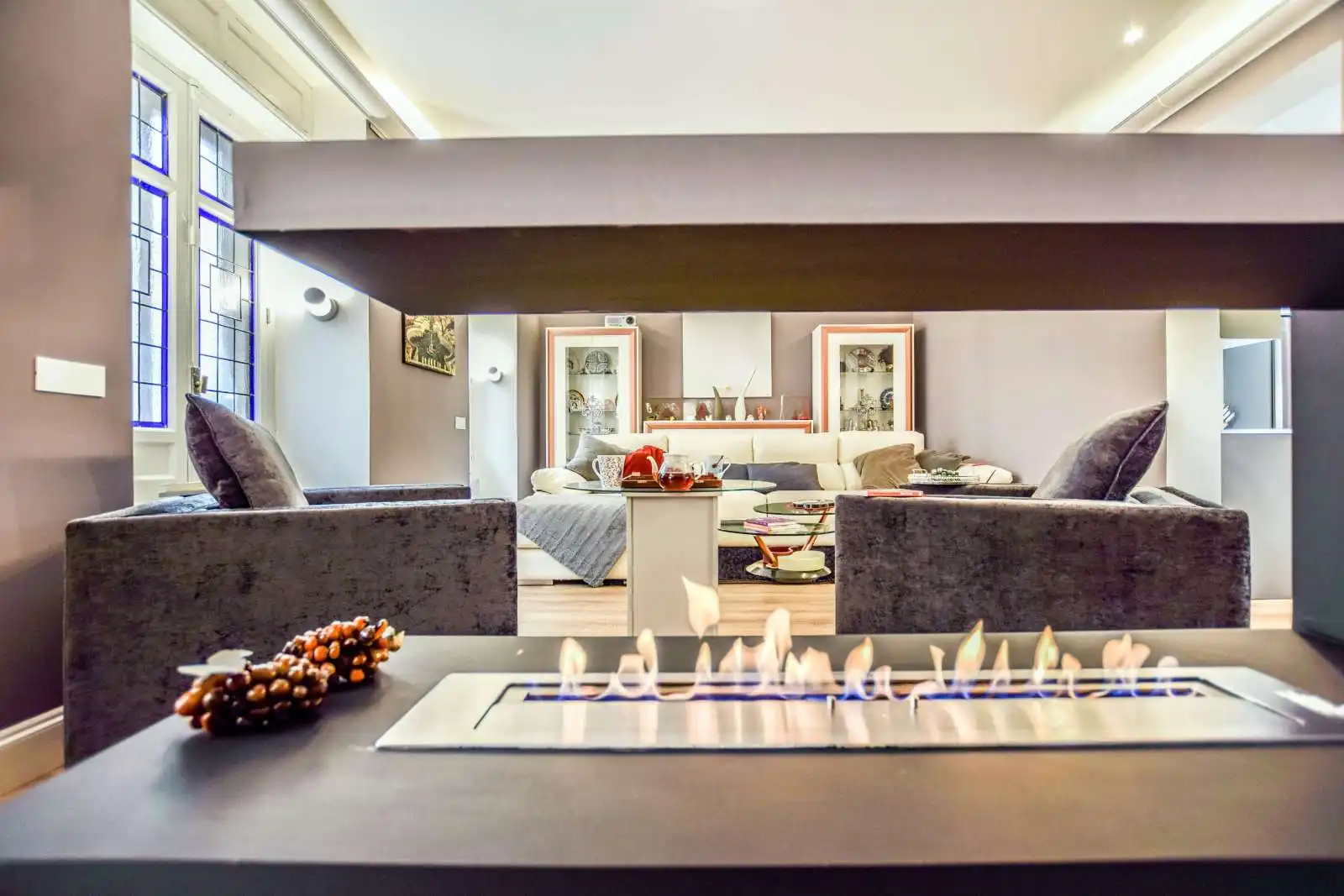 Living room of Apartments for share in Madrid  with Air Conditioner, Heating and Terrace