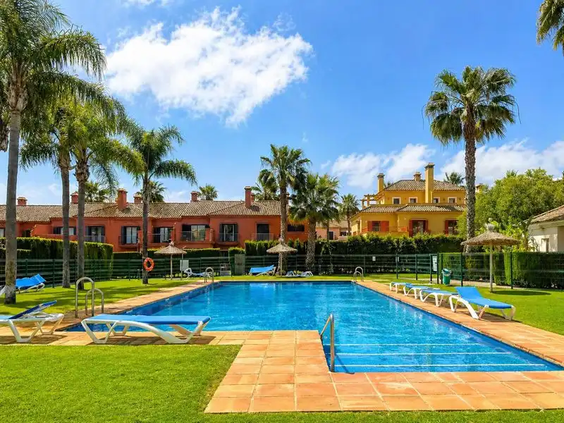Exterior view of Detached homes for sale in Sotogrande  with Air Conditioner and Terrace