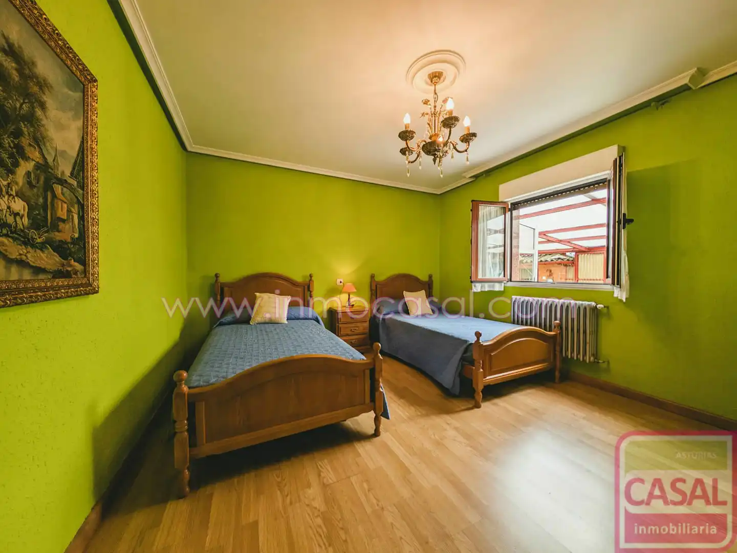 Schlafzimmer von Haus oder Chalet zum Verkauf in Mieres (Asturias) mit Heizung, Terrasse und Abstellraum